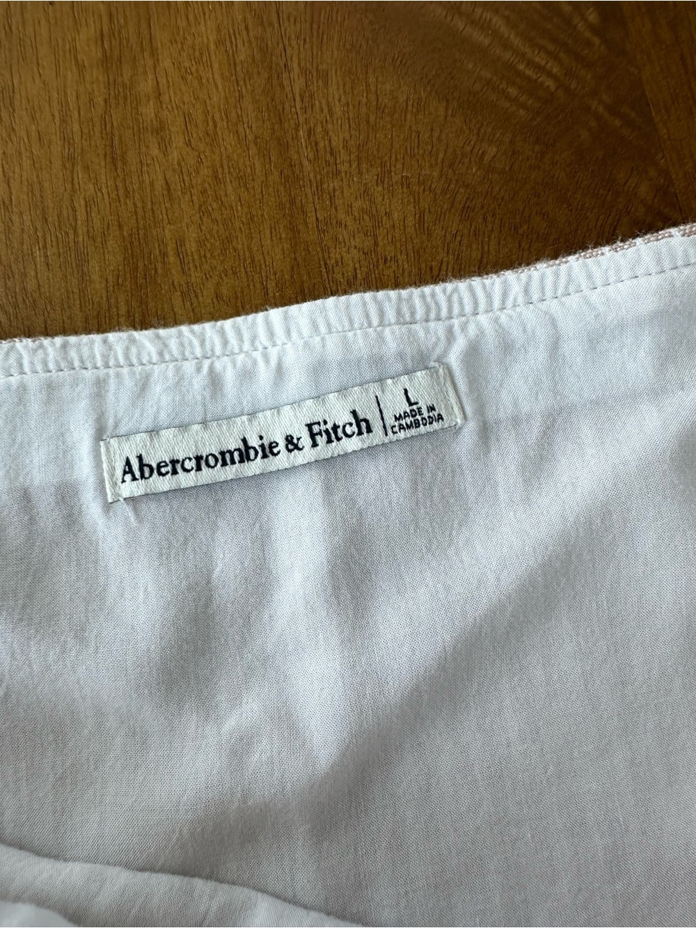 Tie-Shoulder Stripe Sundress in Light Pink - Abercrombie & Fitch - Picture 3 of 3
